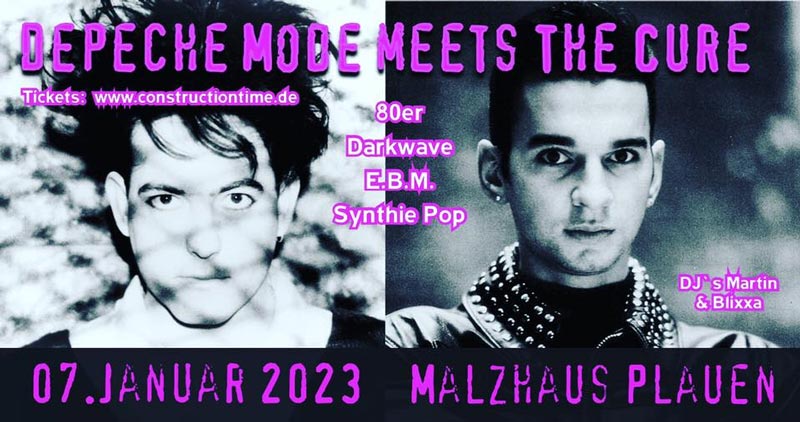 Depeche Mode meets The Cure Party - Music for the Masses Vol. IX im Malzhaus Plauen