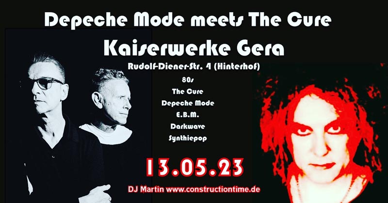 Depeche Mode, 80s, Darkwave, E.B.M, Synthie Pop Party in den Kaiserwerken Gera