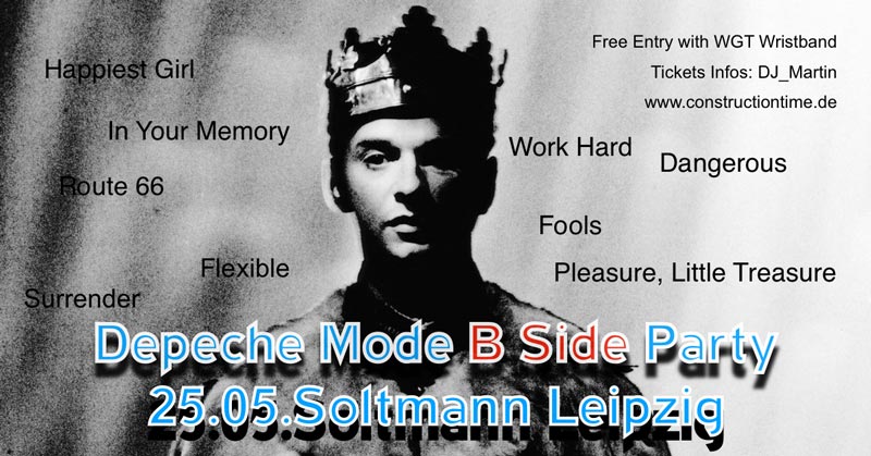 Depeche Mode B Side Party @WGT 2023 im Soltmann Leipzig